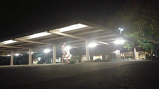 Risky sex in an empty parking lot!
