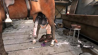 Hot 3D redhead licking a pussy while getting fucked