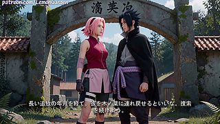Pink-Haired Kunoichi got the sex of her dreams in Konoha's Forbidden Forest 3d Hentai Naruto x Sakura