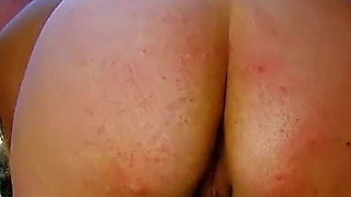 Sexy milf Nina fucked in the ass by a stranger with a condom at outdoor casting
