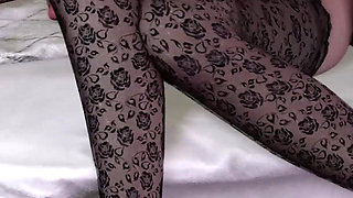 Big Tit Asian in Stockings Gets Destroyed by Black Bull Creampie