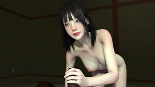 3D Horny Slut Korean Babe Got Fucked by BBC