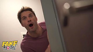 Fake Hostel  Secret Affair Turns into Bed Bunk Threesome