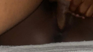 Homemade African Ebony Teen masturbating Creamy Wet Fat Clit POV & BBC Fucks POV
