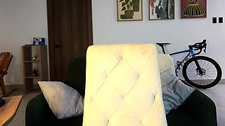 Blonde nymph masturbating clit and cunt with big toys