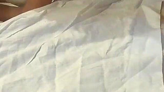 She's bound on a bed, throated and pussyfucked by a big cock with no mercy