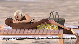 My Hotwife - Gameplay - Roleplay - Beach Picnic - Wife Fucks BBC at Beach