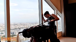 Domnafire Fucks Slave With Strapon With Domina Fire