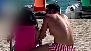 Hot Colombian Bikini Teen Gets Picked up in the Beach!