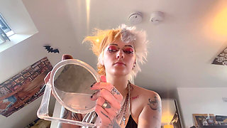 Black Lipstick Fetish - Goth Girl Makes Her BF a Dirty BJ Video