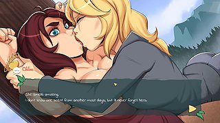 Video game porn, girly-girl, public