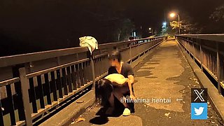 Japanese Amateur Outdoor Sex - Cute Girl Exposed Next to Car in Public