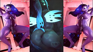 Hot 3D redhead licking a pussy while getting fucked