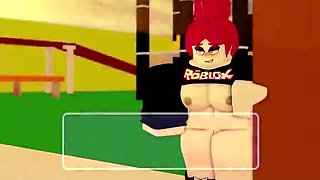 Redhair bitch getting her pussy fucked real hard outside the building