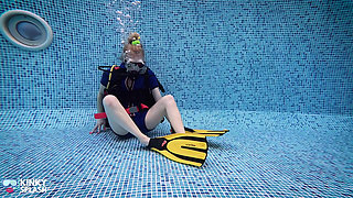 Underwater Scuba Foot Job