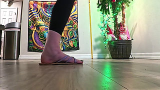 6'7 Giantess Crushes the Ground in Sandals Intense Slow-mo Stomps POV