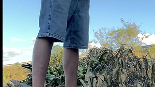 BeENJoY - Masturbation in the communal showers of the pool and in the public changing rooms and big dump on the side of the road