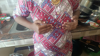 Housewife fucking in kitchen