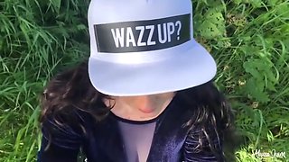 Alyssa Quinn In Cum Deep In My Throat Pov Blowjob In Nature