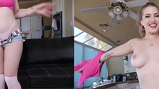 Blonde Big Tits Maisey Monroe Takes Rough Doggystyle Pounding in Chubby Casting Slam