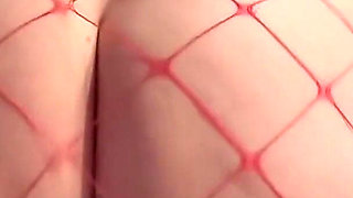 Artemisia Love Making Her Sexy Ass Bounce for You While Wearing Fishnet Stockings