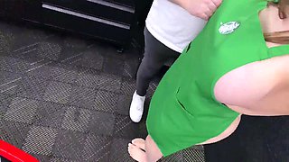 Luna Doll seductive barist gets her pussy filled