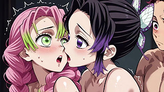 Mitsuri,shinobu,tanjirou (ffm) Kny