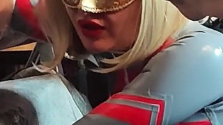 Extreme Deep Full Latex Catsuit Punch Fisting - Adelina Noir