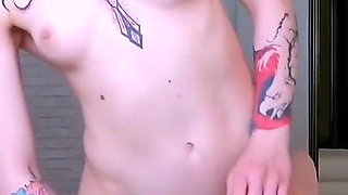 Petite Tattooed Doll Creampied in Both Holes! Anal Creampie - Pussy Creampie