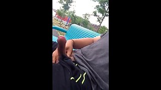Public Masturbation Caught on Tape