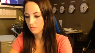 Naughty Teen Secretary on Webcam