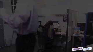 Office group fuck with naughty MILFs Katalina MIlls and Gigi Flamez