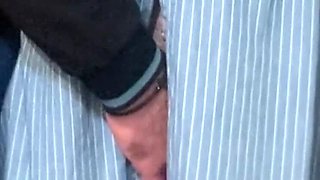 Hot MILF Niki Love69 Gets Her Juicy Pussy Fingered Hard in Public Subway