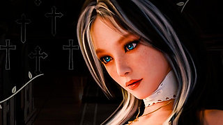 Sisters in Sin Gameplay Part 12 - Lust Performs the Sexual Ritual with Esther in the Library