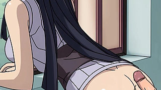 Naruto: Kunoichi Trainer - Big Ass 18yo Hinata Hyuga Teen Pussy Sex and Outdoor Anal with Naruto, He Creampies Her Holes