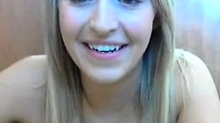 Blonde Teen Solo Masturbating On Webcam