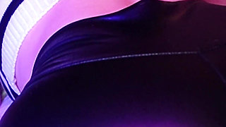 Big Ass Girl in Black Latex Leggings Gets Pulsating Cum Inside After Sloppy BJ - Lilykoti