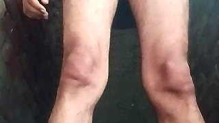 The hot guy showed off the whole.