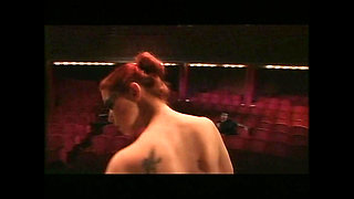 Show at the Theater of Young Redhead Dancer Fucked and Cummed in Mouth