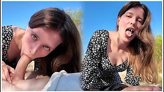 Visiting Public Beach To Suck Dick & Swallow Cum Before Going Swimming