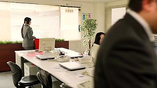 Asian girl blowjob fingered and titty fucked