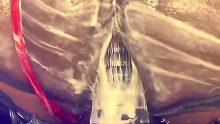 Femboy Bottom Dipsodeep Creams Butthole with Large Dildo - Anal Training