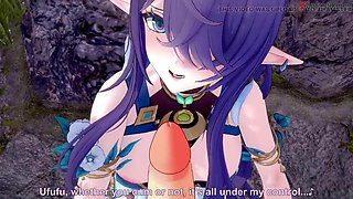 Lauma Gives a Hot Blowjob - Genshin Impact