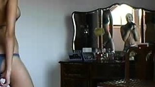 Close up teen foot worship