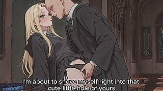 Malfoid(Malfoy) sex with man. Hogwarts. hentai AI video
