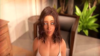 3D animated hentai featuring a three-way with Misskitty2k during summertime shenanigans