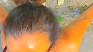 Beach Facial with Friends Wife-slow Mo Cumshot
