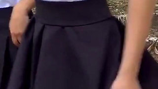 My Rebellious Friend Gets Me to Escape From Class, and We Have Fun Playing Scissors.