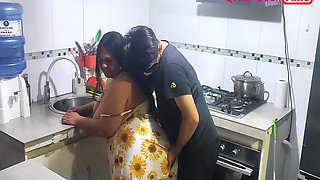 Stepmom Teaching Sex In Kitchen