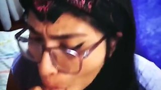 Extreme Blowjob And Cum In Her Long Hair